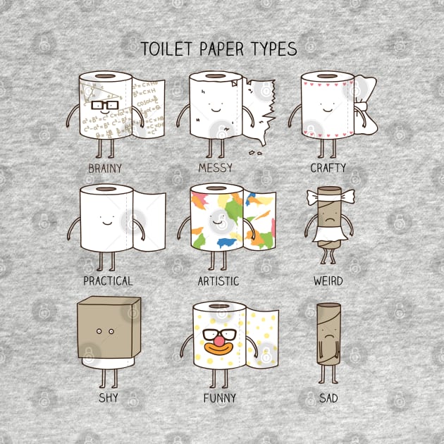 toilet paper types by milkyprint